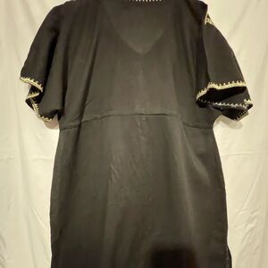 Black and gold mini dress, Indian style,Raviya brand, size M